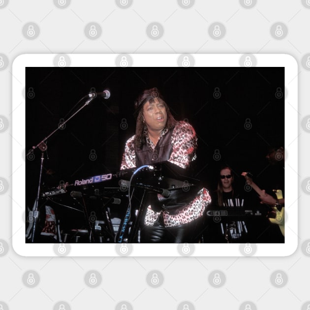 Rick James Photograph Sticker by Concert Photos